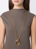 cut circle pendant necklace
