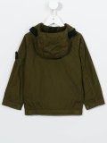 logo patch hooded jacket
