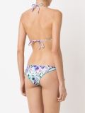 zebra print triangle bikini set