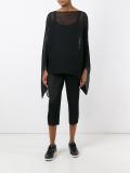 sheer oversized blouse