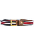 interlaced leather belt