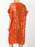 flared printed dress 