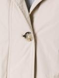buttoned midi raincoat