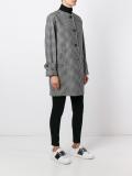 houndstooth single breasted coat