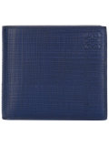 embossed logo bi-fold wallet