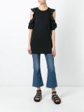 cut-out ruffle blouse 