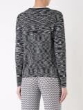 blurry stripes buttoned cardigan