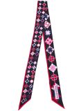 geometric print scarf