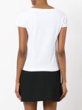 sequinned logo patch T-shirt