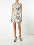 embroidered flowers lace dress