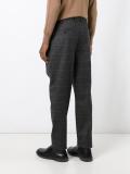 checked tailored trousers