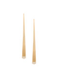 fluted capstone arc earrings