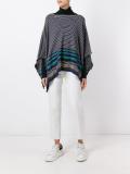 striped poncho