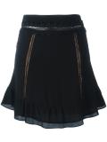 flower embellished short skirt