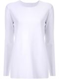 micro crepe crew neck sweater  