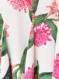 midi flared floral skirt