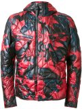 camouflage hooded puffer jacket