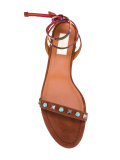 Valentino Garavani Rockstud Rolling系带凉鞋