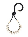 pearl embellished necklace