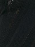 Greek key knit blouse