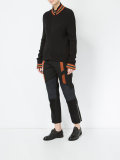 contrast panel track pants
