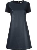 bi-texture T-shirt dress