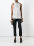 metallic trim top
