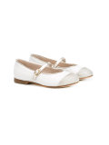 contrast toe cap ballerinas