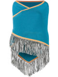 fringed trim cape 