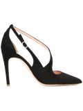 strappy court shoes