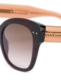 colour block cat eye sunglasses