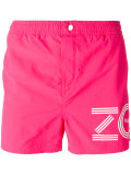 logo print swim shorts
