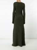 ribbed detail dress 
