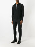zipped collar shirt jacket