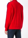 embroidered logo zipped sweatshirt