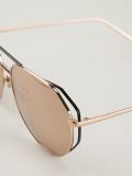 '351' angular aviator sunglasses