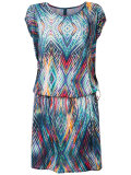all-over print beach dress