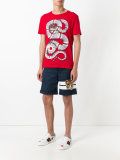 snake print T-shirt