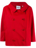 short double-breasted coat