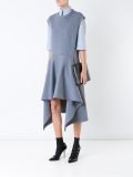 asymmetric double faced dress