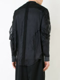 mesh patch shirt jacket