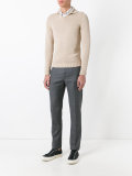 high neck slim-fit jumper