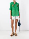 lace embroidered tree shirt