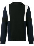 colour block knitted jumper