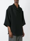 cowl neck wide fit T-shirt