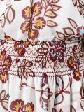 floral print off-shoulders dress