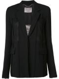 lace panel blazer