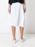 midi A-line skirt