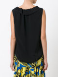 Cowl neck tie top