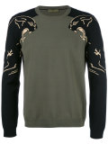 panther intarsia jumper